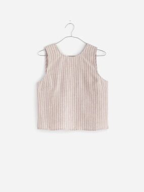 Madewell Tie-Back Scoopneck Top in 100% Linen